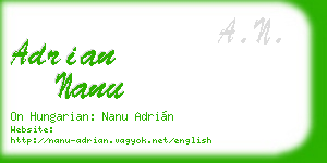 adrian nanu business card