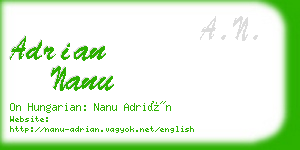 adrian nanu business card